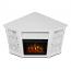 White Electric Fireplace Top