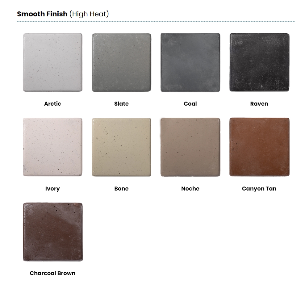 Smooth High Heat Finishes