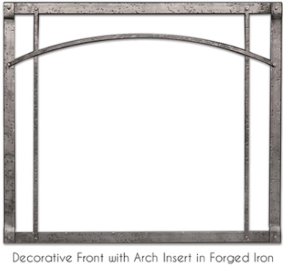 Arched Forged Iron Frame - Distressed Pewter