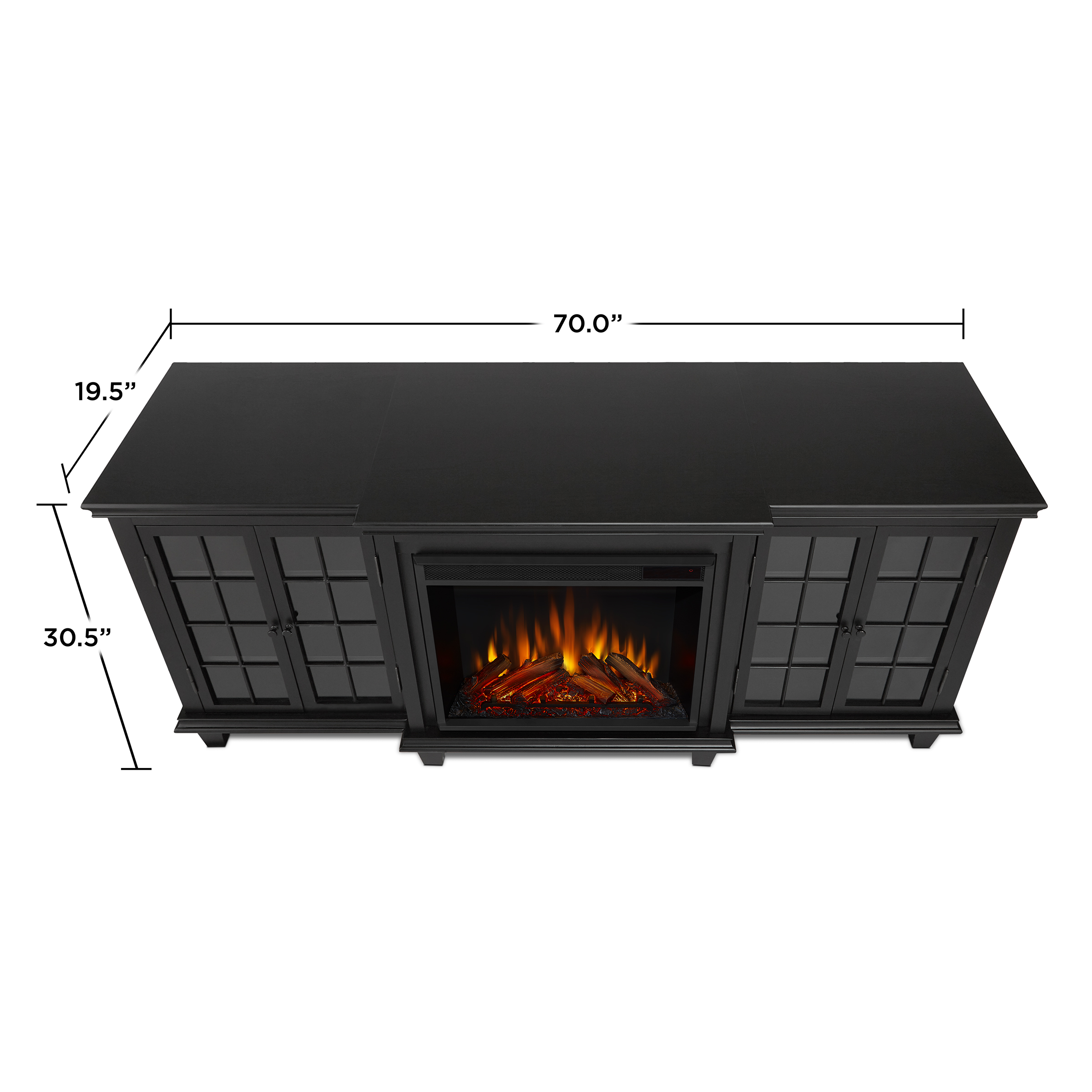 Black Electric Fireplace Dimensions