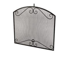 Arched Black Scroll Screen