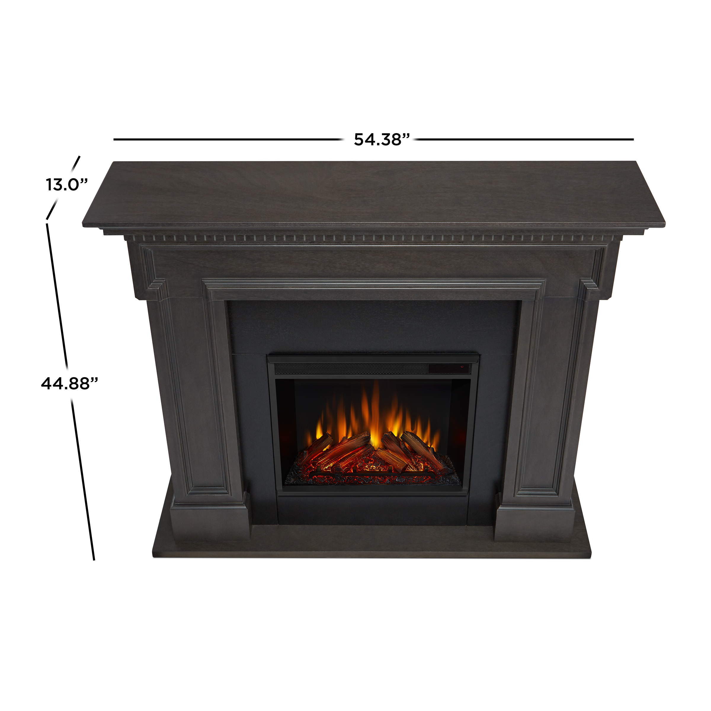Gray Electric Fireplace Dimensions