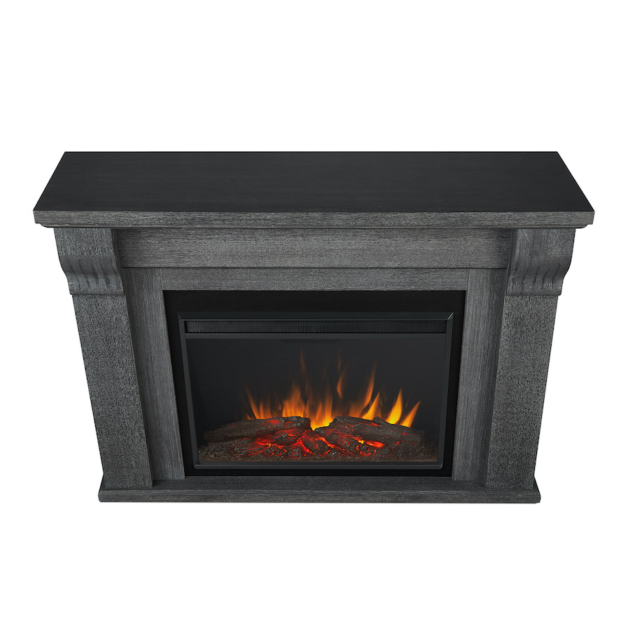Antique Gray Electric Fireplace Top