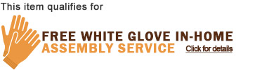 This item qualifies for Free White Glove In-Home Assembly Service